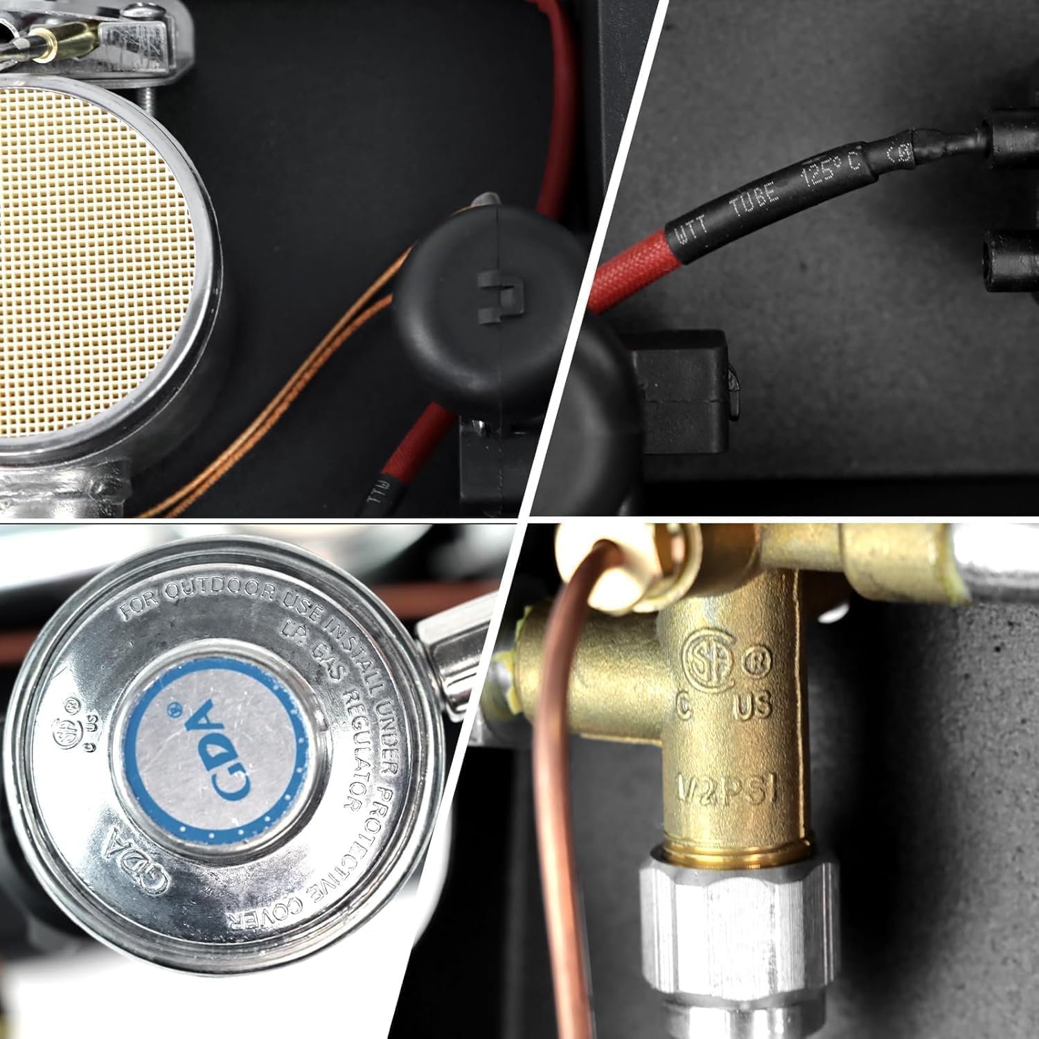 3 Bolt Pyramid Patio Heater Glass Tube Control Box Assembly GSH BFC SGT HLDS01 (60,000 BTU Heat Upgrade)