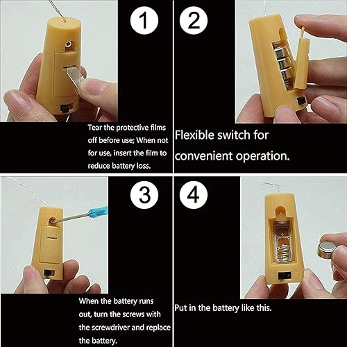 Miniatura 5 de YJFWAL Luces de botella de vino con corcho, forma de corcho, alambre de cobre plateado, 24 unidades, 20 luces LED que funcionan con pilas, para