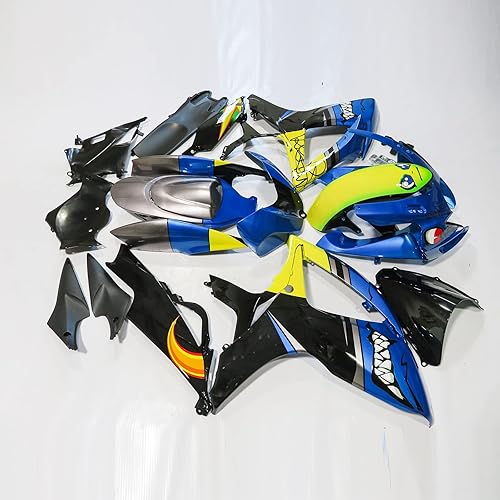 Miniatura 2 de ZXMOTO Kit de carenado de motocicleta azul pintado ABS Carrocería de plástico para Suzuki GSXR 600 GSXR 750 2006 2007 Carenados Set