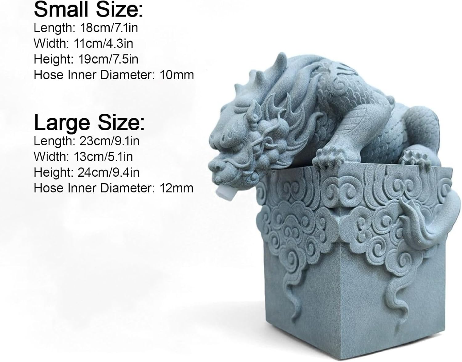 Animal Pond Spitters for Small Ponds, Fish Tank Automatic Circulation Water Landscaping Ornaments, for Garden Courtyard, Outdoor Decoration(23 * 13 * 24cm/9.1 * 5.1 * 9.4in)