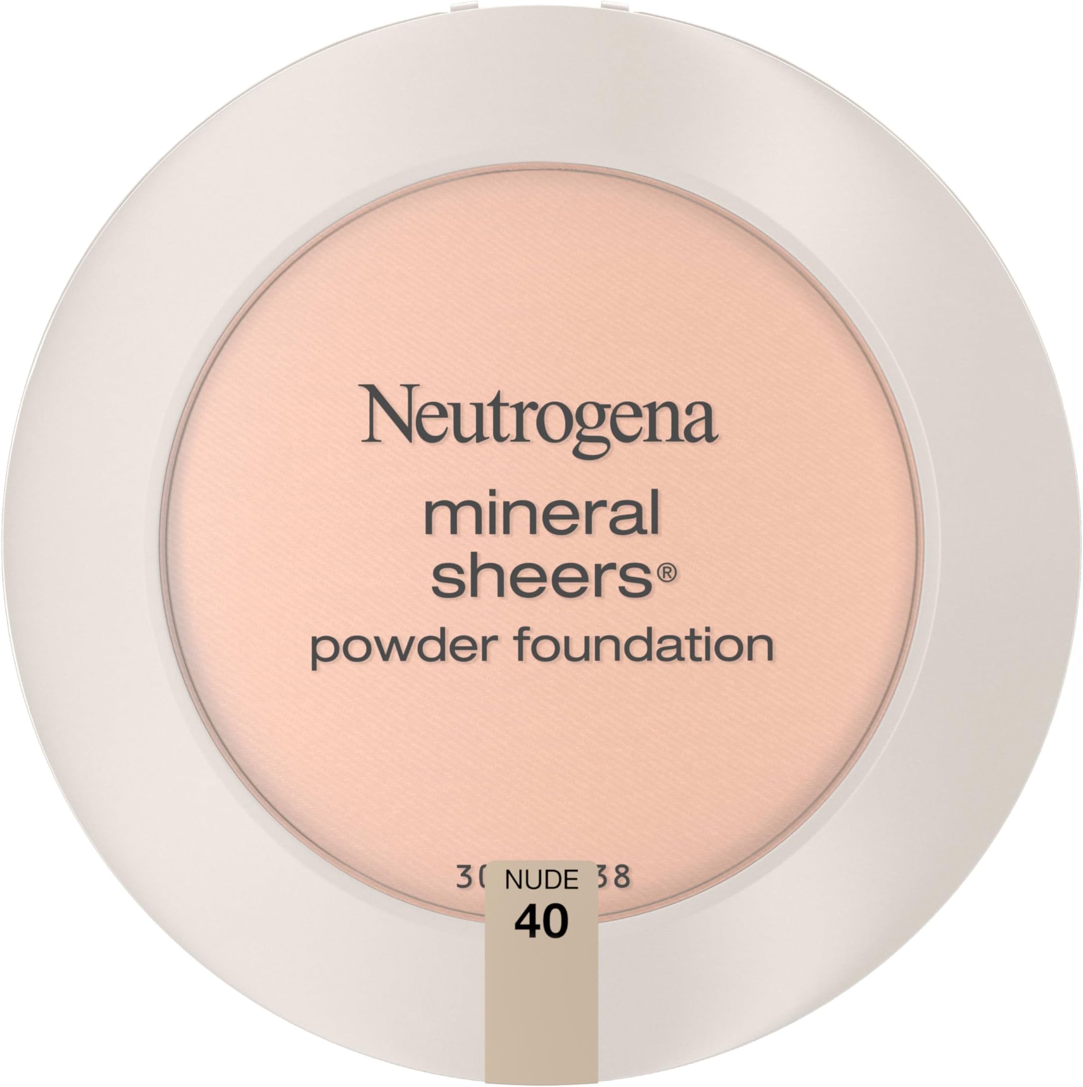 Neutrogena Mineral Sheers Compact Powder For All Skin Types Foundation, Lightweight & Oil-Free Mineral Foundation, Fragrance-Free, Nude 40.34 Oz (Pack Of 2), Cream