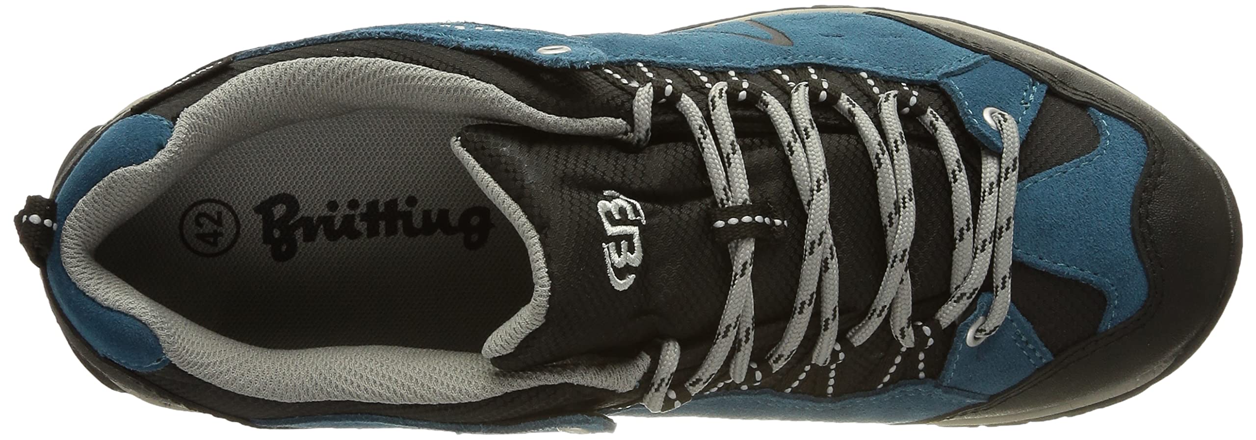 Brütting Chaussures Basses de Trekking et de randonnée Mount Bona Low pour Homme, Bleu, 36 EU