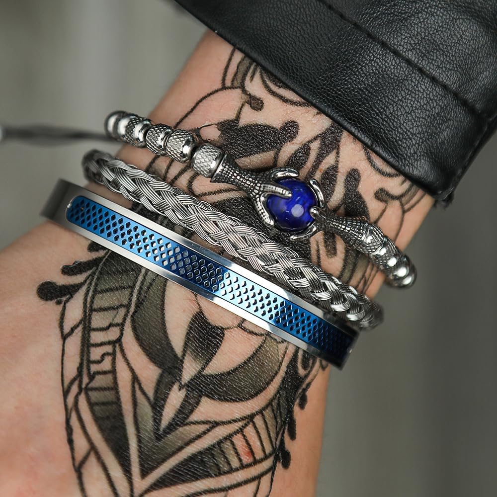 To My Man Bracelet - 6mm Stainless Steel Crown King Charm Bracelet for Men Valentine's Day 𝗚𝗶𝗳𝘁𝘀 𝗳𝗼𝗿 𝗠𝗲𝗻, Crown Link Bracelet for Men, Adjustable Size