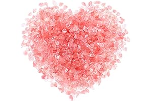 Swpeet 1 Pound Cherry Quartz Chips