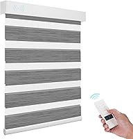 Vista 35 de ACMEART Persianas Cebra Motorizadas con Control Remoto, Control por APP y Funciona con Alexa/Google/Matter, Persianas de Ventana 100% Opacas