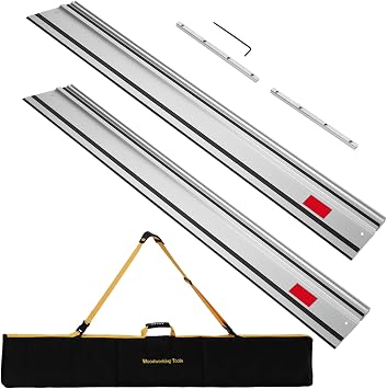 55"*2 Track Saw Guide Rail Compatible with Milwaukee Track Saw With Bag