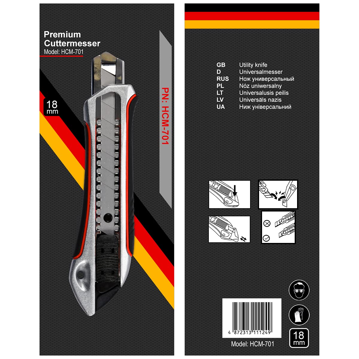 Pemium Cuttermesser 18 mm Teppichmesser
