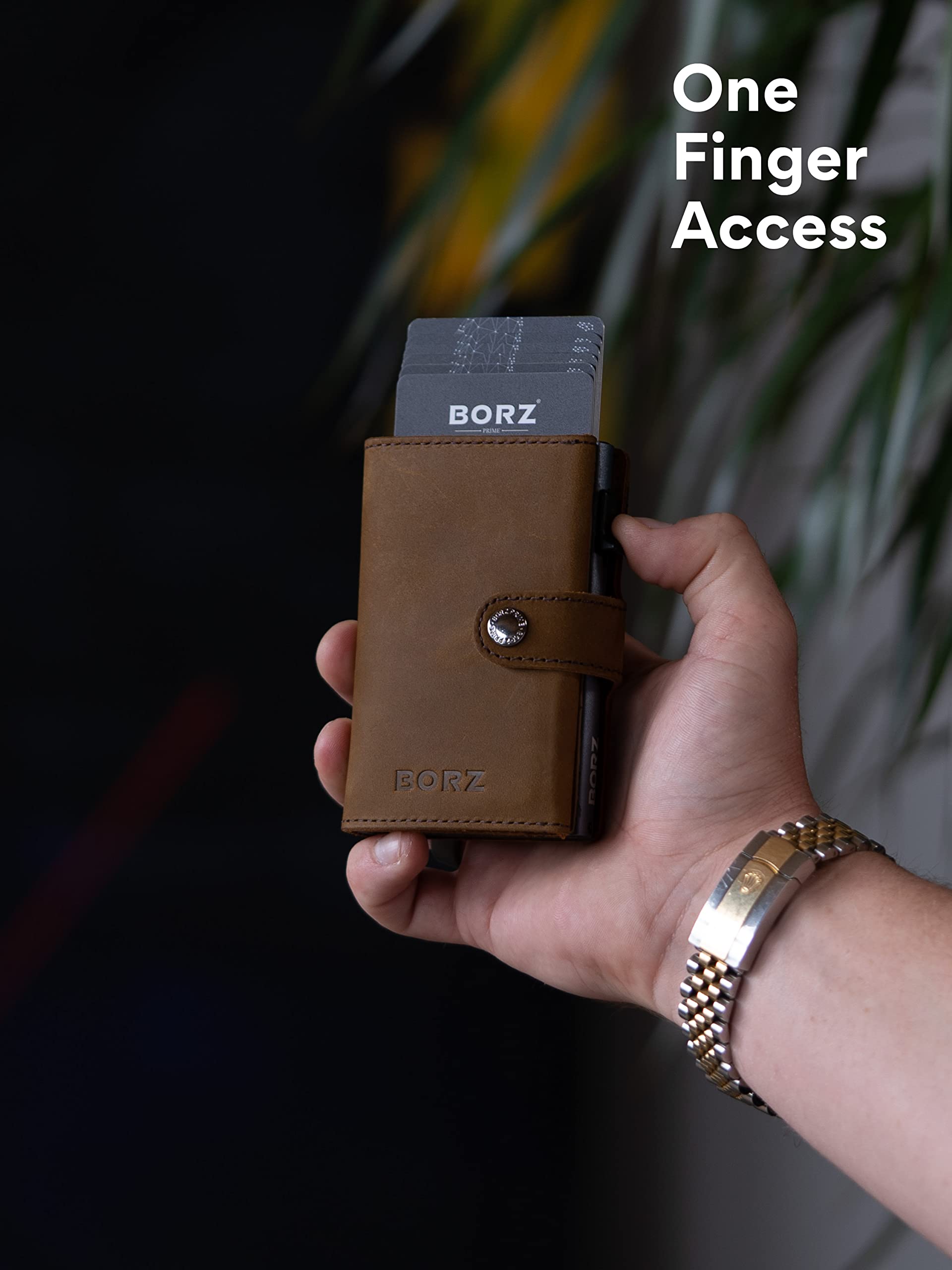 Portafoglio Slim Limitato con e senza scomparto per monete, Chip NFC e carta di visita digitale, Custodia per carte RFID per uomini e donne.