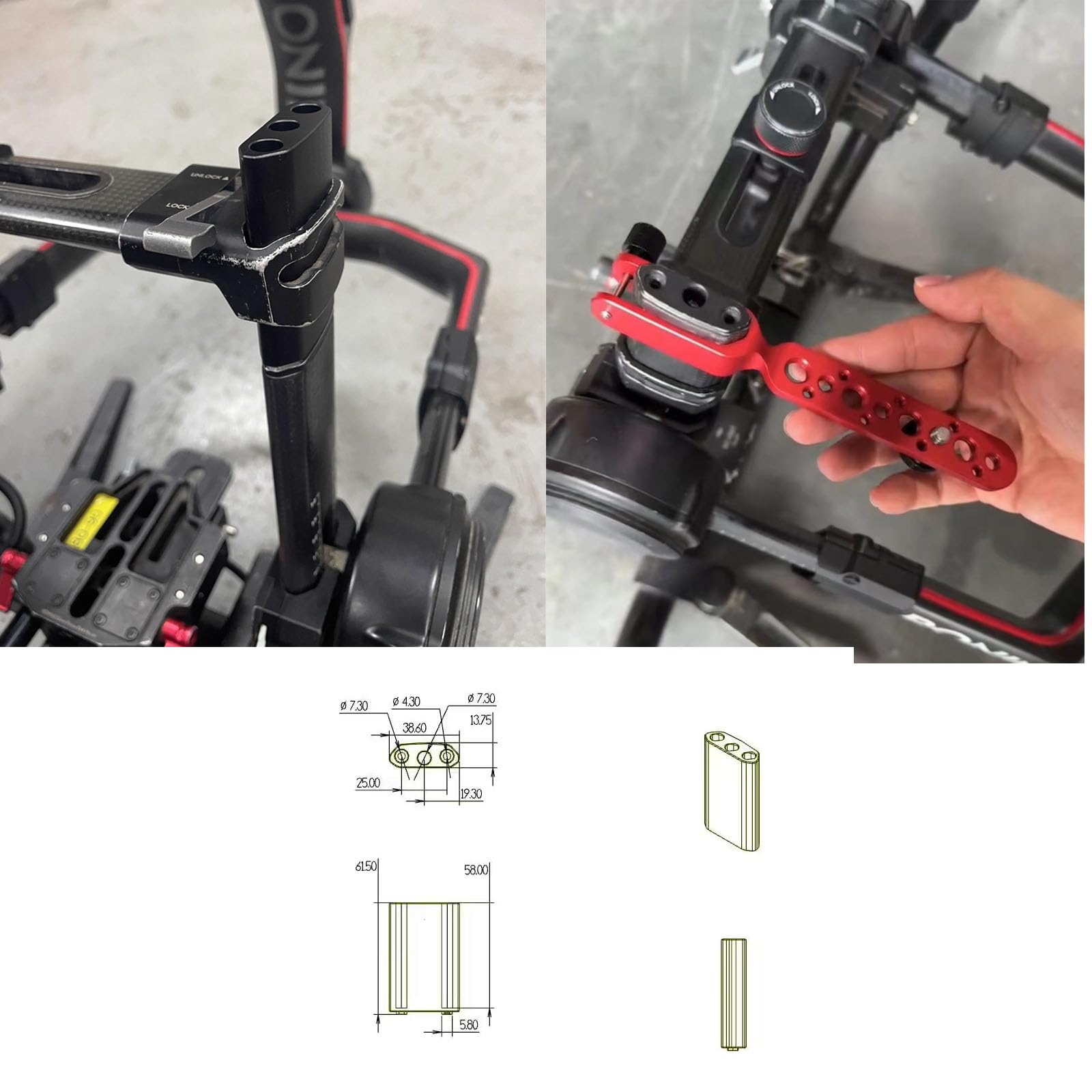 Amazon | HangTon Ronin 2 ジンバル チルトアクシス ケージ