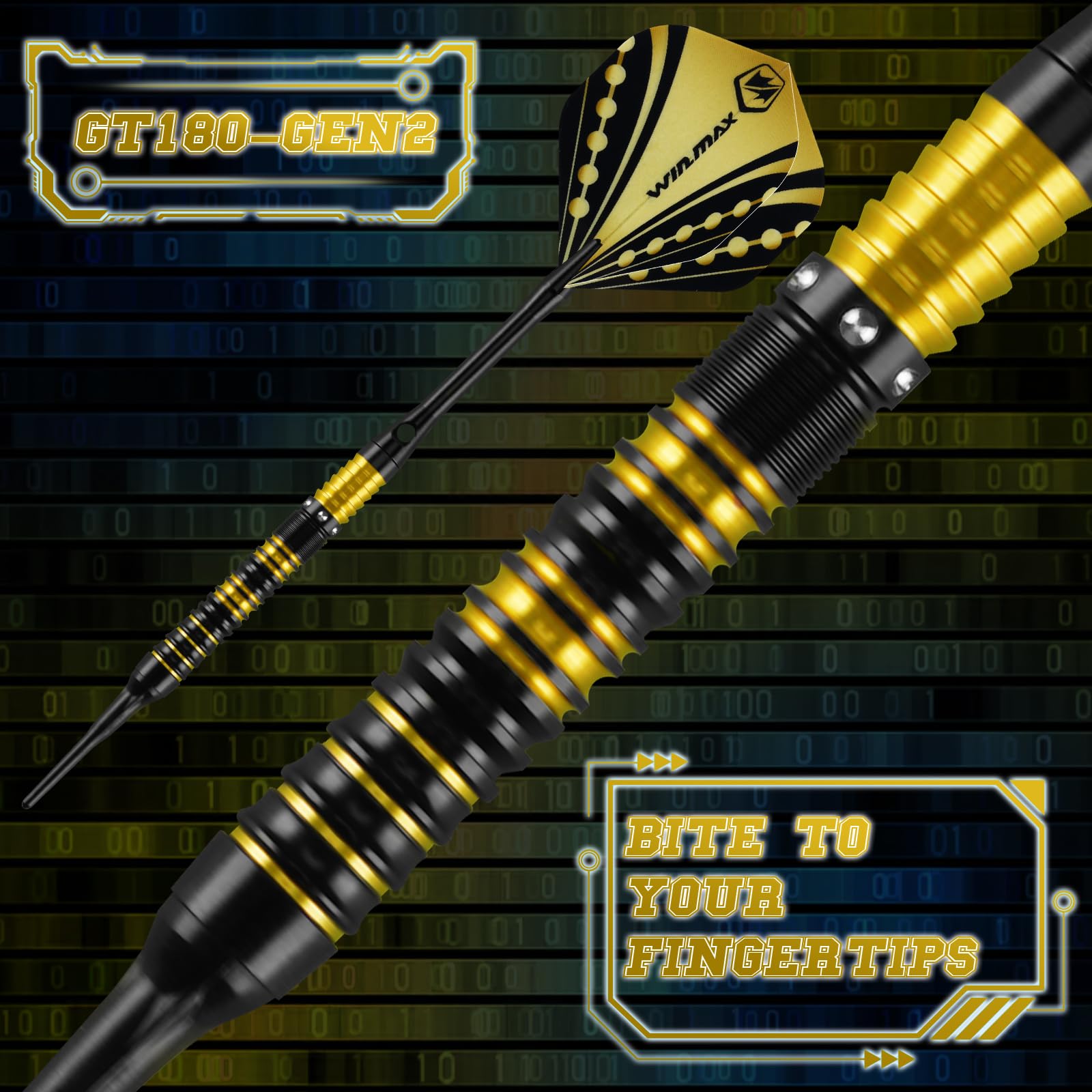 WIN.MAX Fléchettes 90% Tungstène 18 g Lot de 3