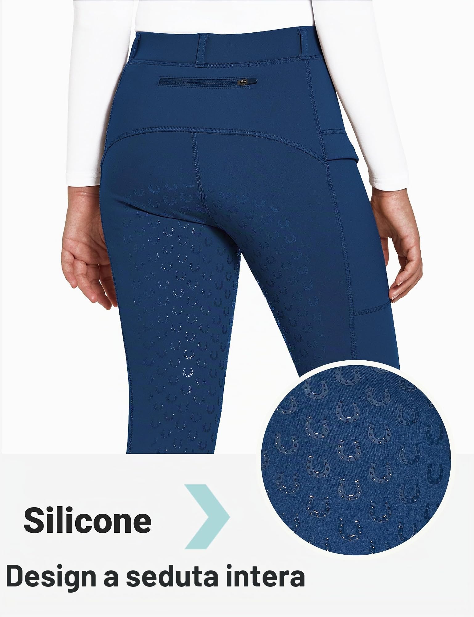 FitsT4 Sports Pantaloni da Equitazione Invernali per Bambini Leggings da Equitazione Invernali per Bambine Pantaloni da Equitazione Termici con Rivestimento Completo in Silicone