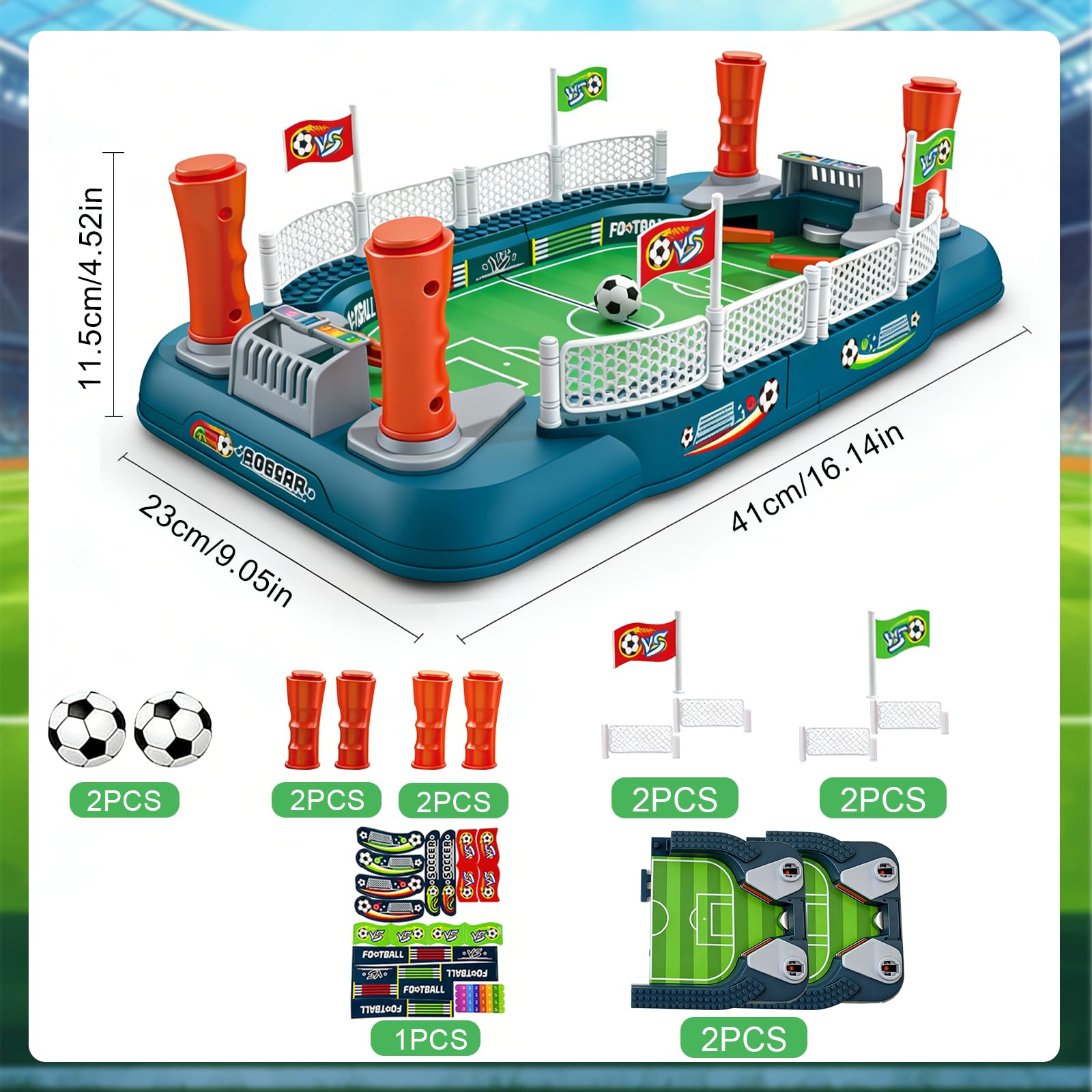 Jeu de Société Football de Table, Interactif Babyfoot Enfant, Goût Jouet de Table de Football, Cela Contribue à Améliorer la Coordination œil Main, pour Les Enfants et Les Adultes