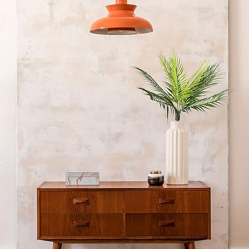 Miniatura 4 de Panonw 2 hojas de palma artificiales, hojas de palma tropicales, palmeras falsas de palma, plantas verdes artificiales para decoración de hojas de