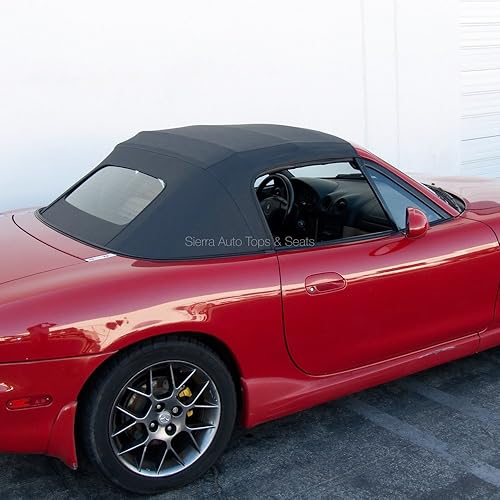 Miniatura 7 de Sierra Auto Tops Convertible Top Reemplazo para Mazda Miata MX5 1990-2005, vinilo Cabrio, marrón