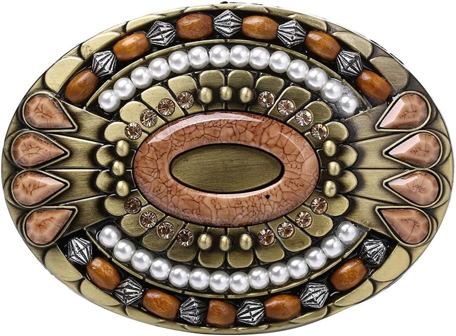 Men Western Cowboy Cowgirl Rodeo Zinc Alloy Boho Belt Buckle Jeans Accessory