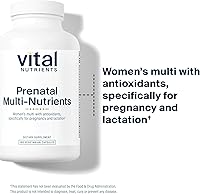 Vista 3 de Vital Nutrients - Multi-Nutrientes PreNatal - Fórmula multivitamínica/mineral para mujer con potentes antioxidantes - 180 cápsulas vegetarianas por