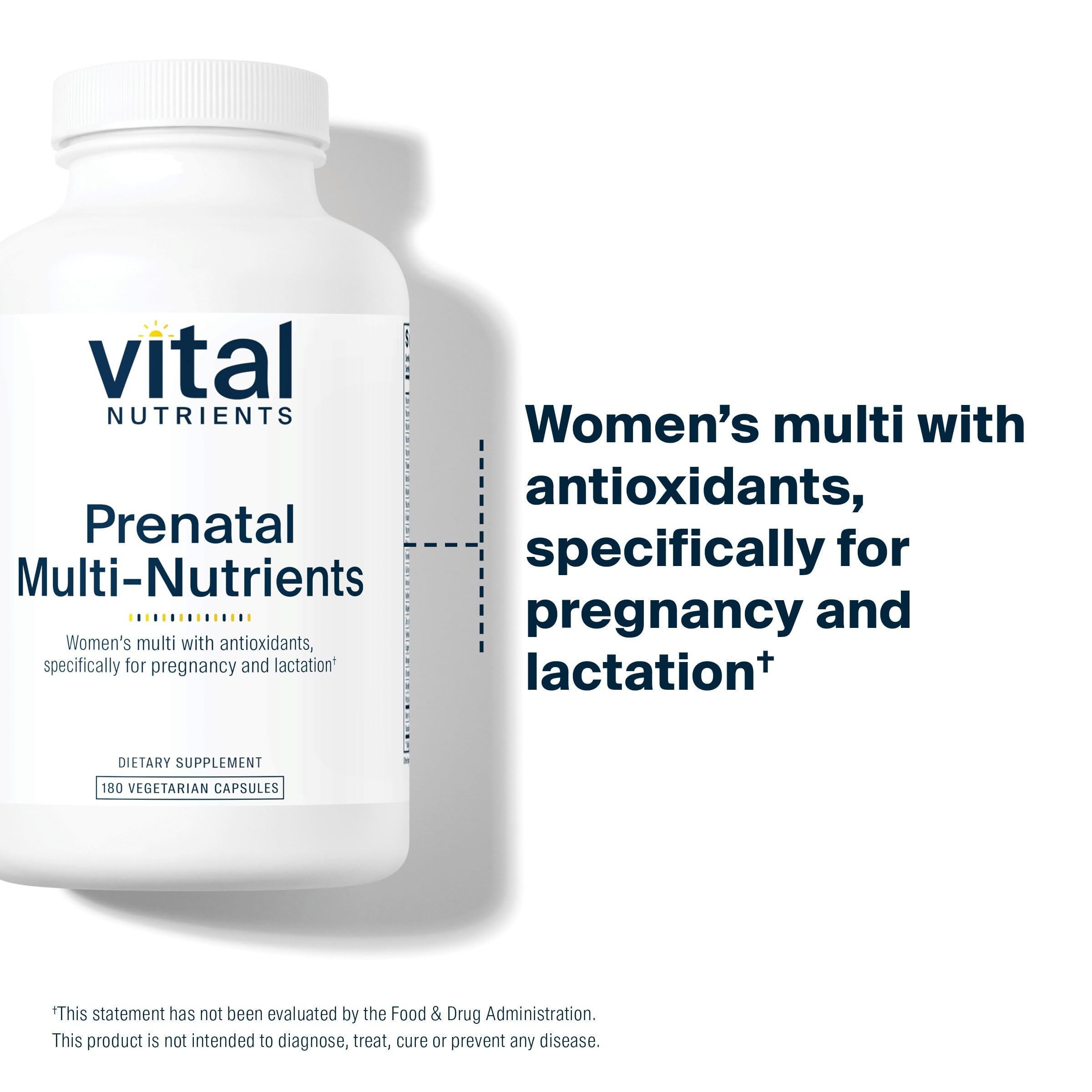 Vital Nutrients Prenatal Multivitamin, 180 Capsules — Amazon image 3