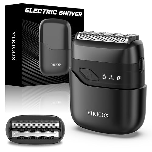 VIKICON Electric Foil Shaver Men Compact product photo (Electric Shavers & Trimmers) — ScooterReviewPro review