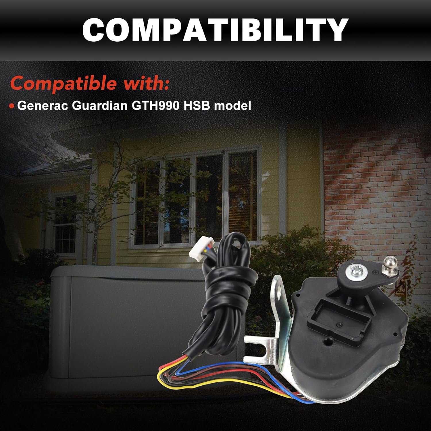 USTAR Stepper Motor Assembly Compatible with Generac Guardian GTH990 HSB Model Replace# 0G6453 0G6454