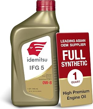 Idemitsu IFG 5 0W-8 Fully Synthetic Engine Oil 1 Quart