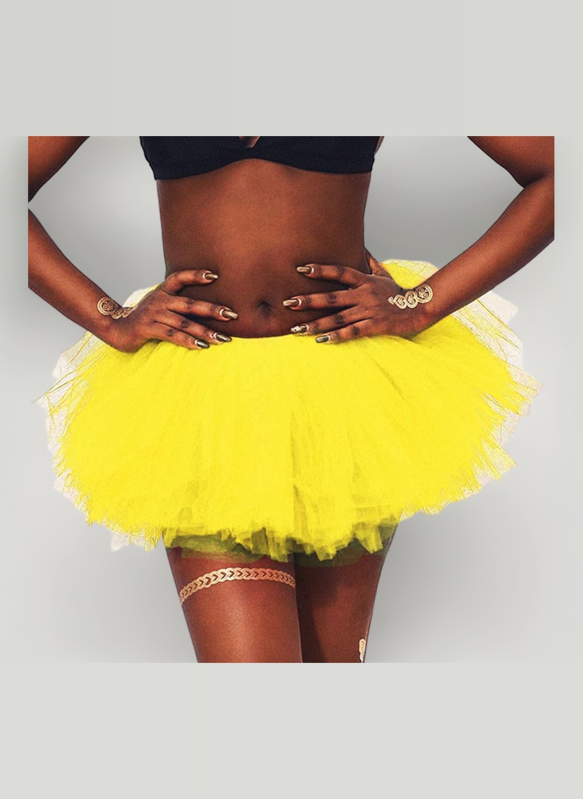 Women's Christmas Tulle Tutu Skirt - Adult Elastic Classic 6 Layered Tutu for New Year Eve Fancy Dress Ballet Prom Party Costume