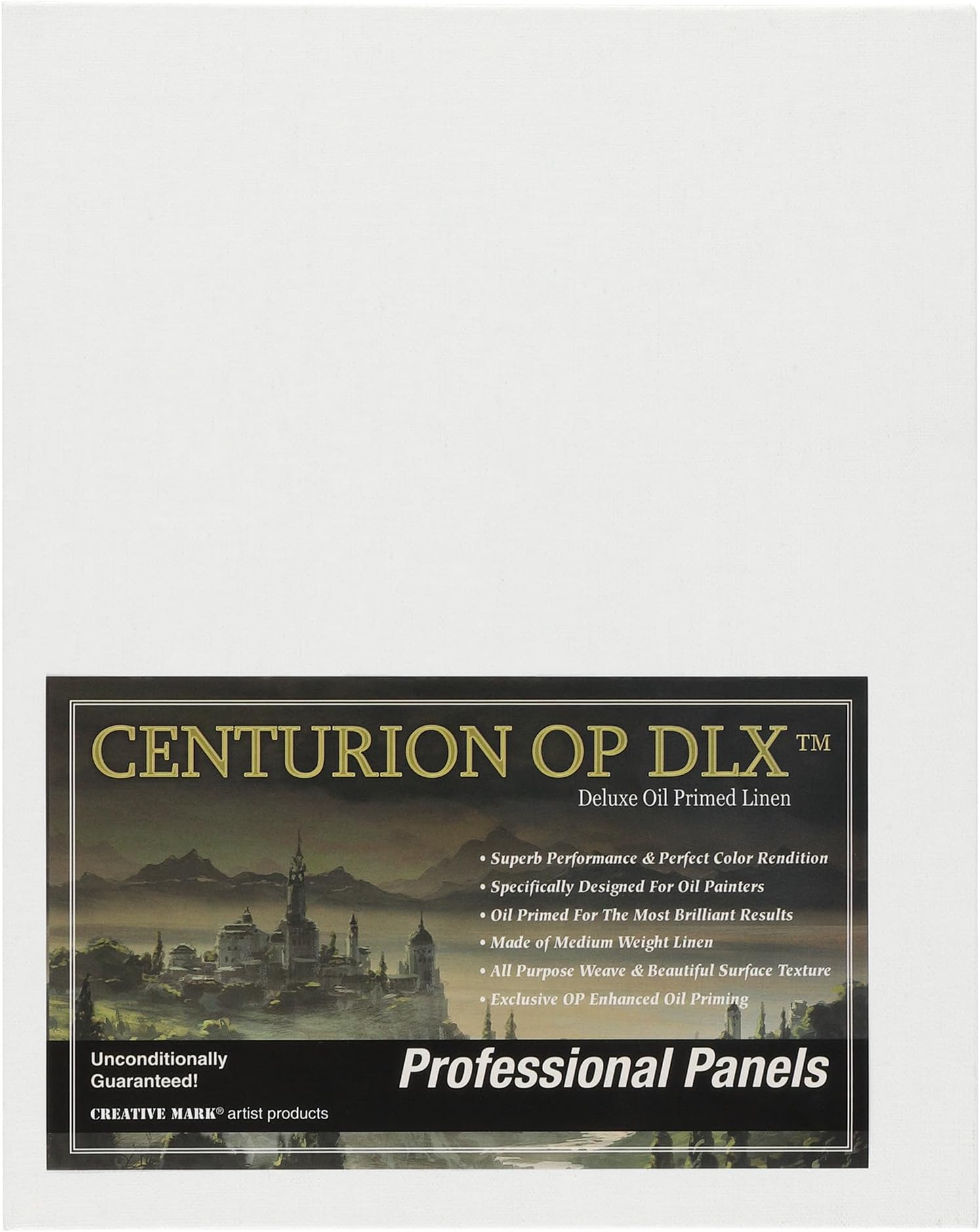 Centurion Deluxe Professional Oil Primed Linen Canvas Panels - 6x8-12 Pack of Linen Canvases for Painting, Artwork and More