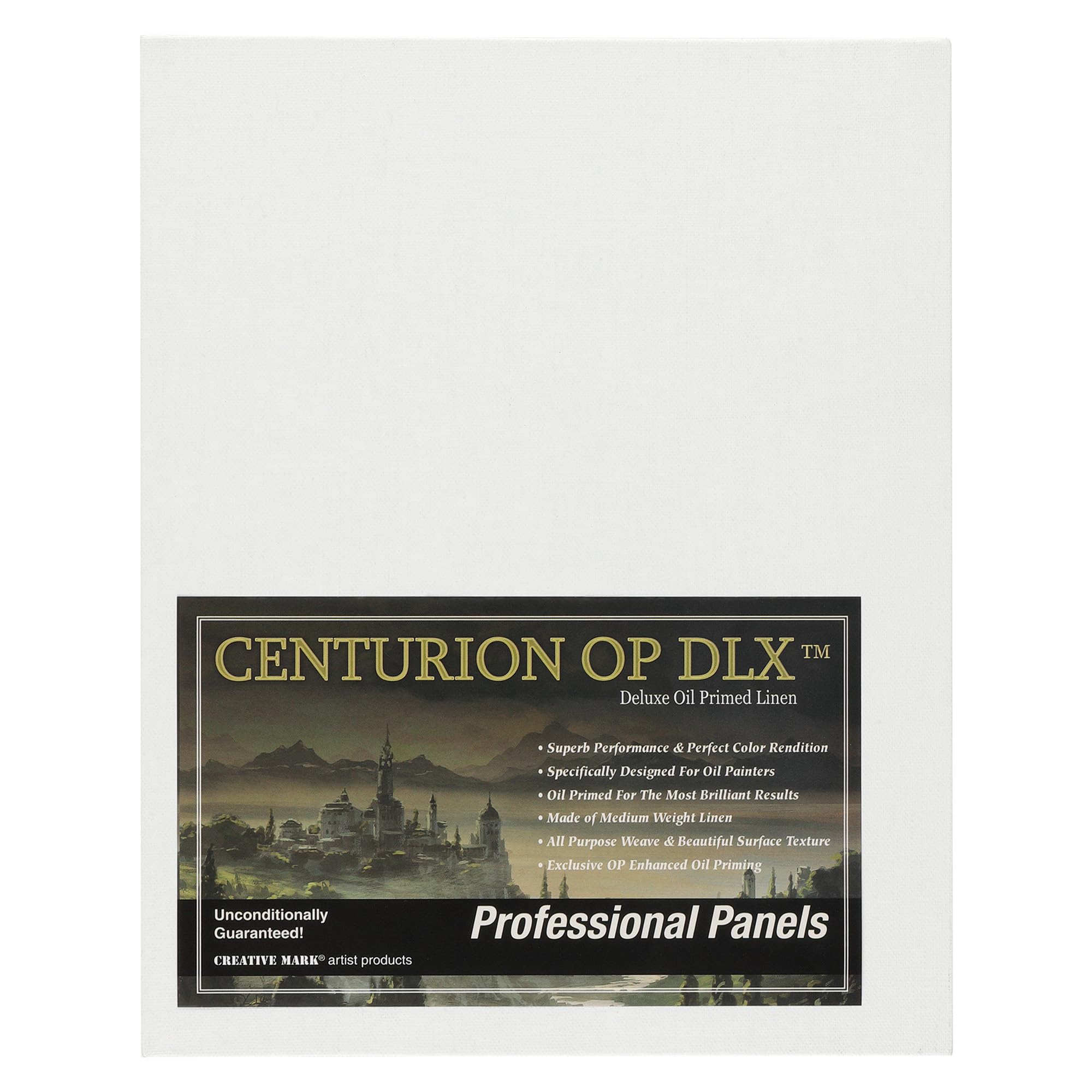 Centurion Deluxe Professional Oil Primed Linen Canvas Panels 3-Pack - OP Enhanced Primed Oil Canvas Panels for Painting, Artists, Oils, Alkyds, & More! - 18x24