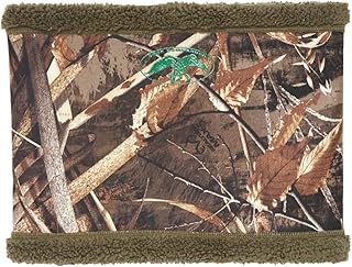 Duck Commander x Men's Grand Passage Realtree Max-5 Camo Neck Gaiter - TPU Laminated, Fleece Lined, Outdoor Waterfowl Hunting Neck Gaiter, One Size