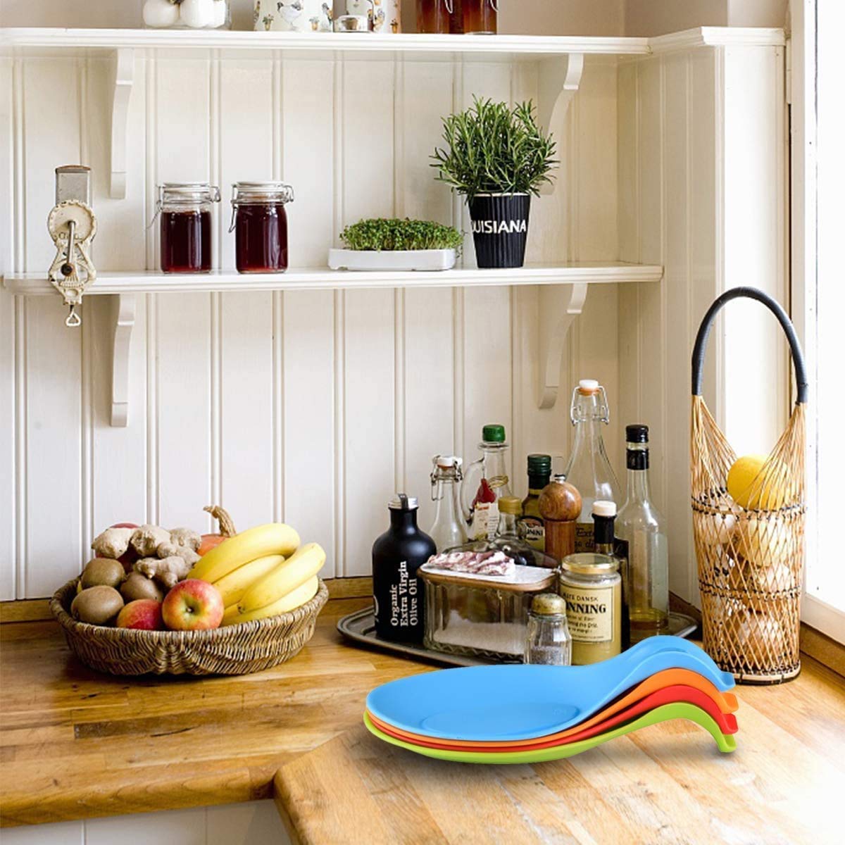 Silicone Spoon Holders - Keep Kitchen Organized -5