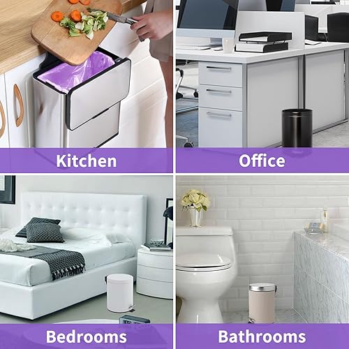 Miniatura 56 de 2.6-Gallon Small Trash bags: Clear Bathroom Trash Bags Small Garbage Bags for Bathroom Bedroom Office - 10L Mini Trash-Can-Liners (120 counts)