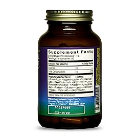 HEALTHFORCE SUPERFOODS Intestinal Movement Formula - Natural Laxative Supports Bowel Regularity - All-Natural Digestion Supplement to Support Constipation - Gluten-Free & Vegan - 120 Capsules