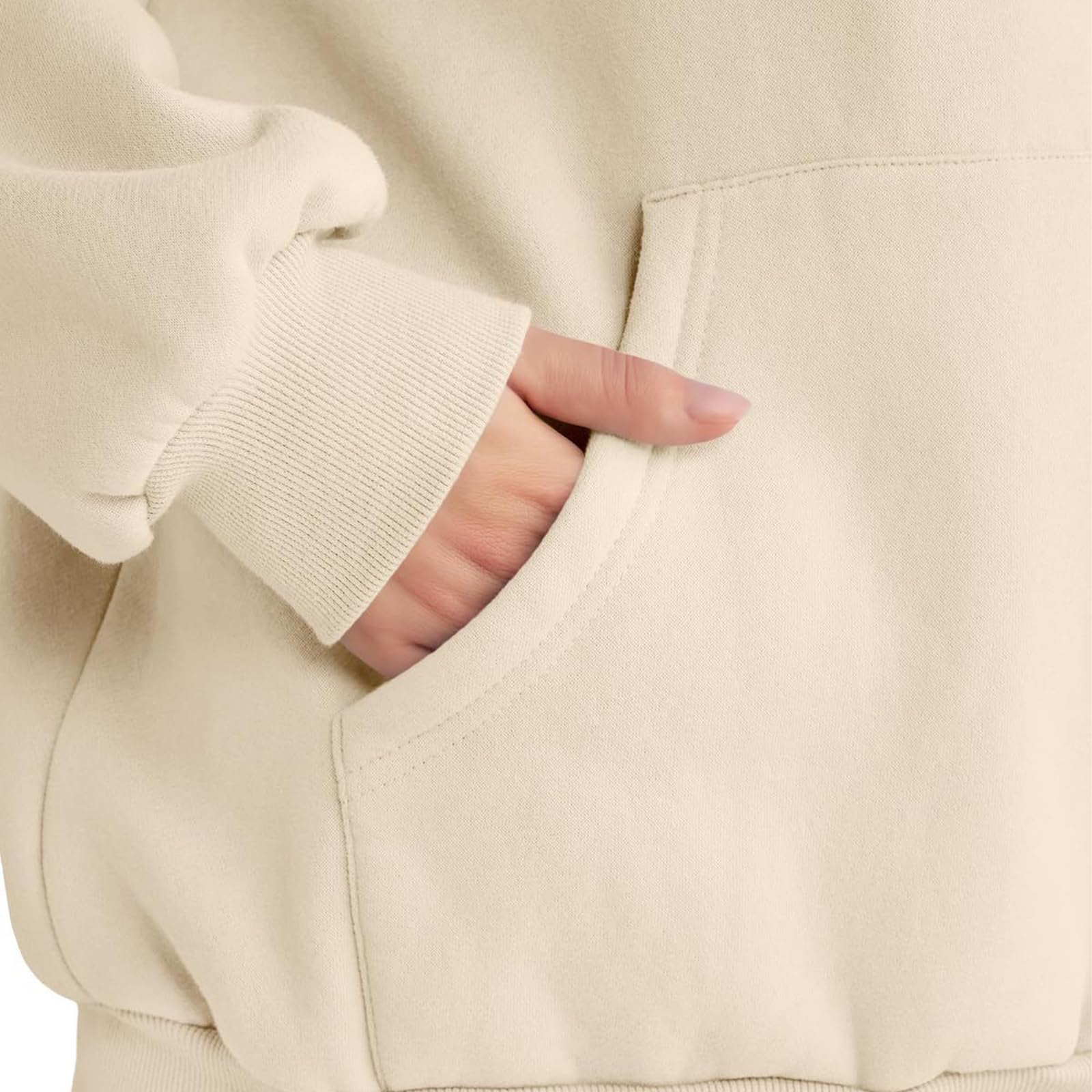 Generico Completo da donna in 2 pezzi con cappuccio, felpe oversize, comode e larghe, outfit autunnali