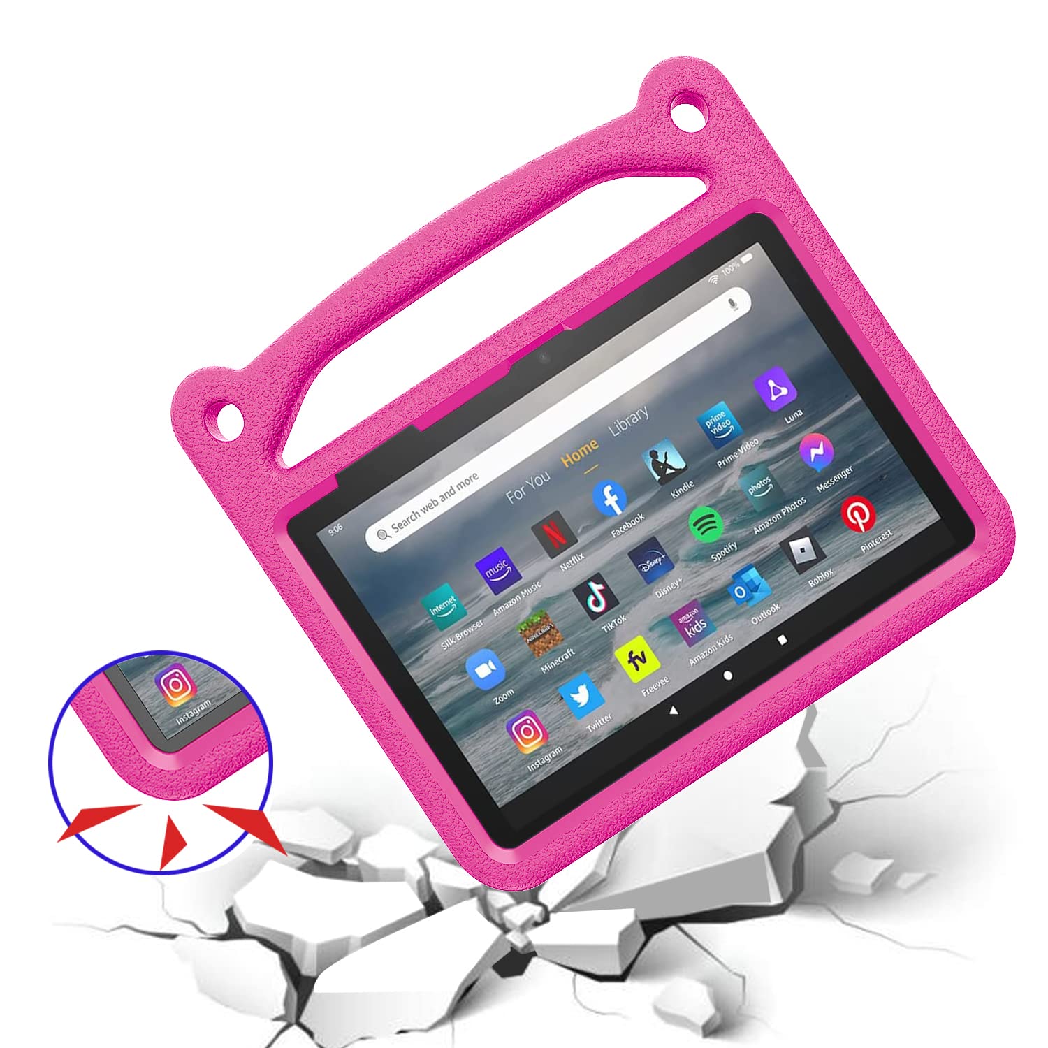 Amazon.co.jp: 20227 タブレットケース 子供用 - SHREBORN 軽量 耐衝撃