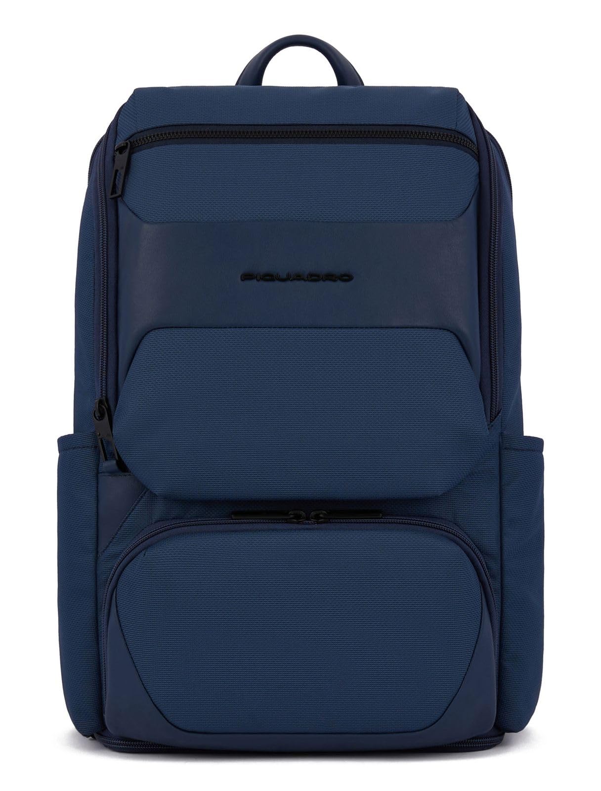 Piquadro Herren Blau Computer Und Ipad® Pro12,9" Backpack Aus Recyceltem Stoff Mit Schuhfächern, Sternum Strap, Antitheft Kabel Und Rfid-Schutz, Taglia Unica