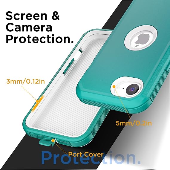 AICase for iPhone 17e/iPhone 16e Case 2026,Heavy Duty Drop Protection Full Body Rugged Shockproof/Drop Proof/Dust Proof Military Protective Tough Durable Cell Phone Cover for iPhone 17e/16e 6.1_5