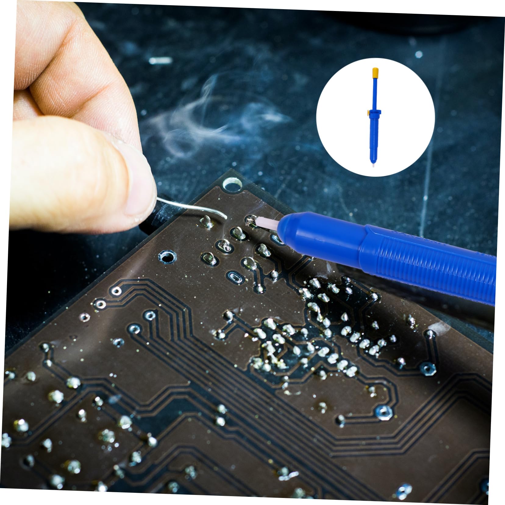 MUCKLILY 3pcs Solder Sucker Pump Solder Desoldering Pump Desoldering Tool Hand Tool for Desoldering Manual Solder Remover Desoldering Vacuum Pump Pen Kits Plastic