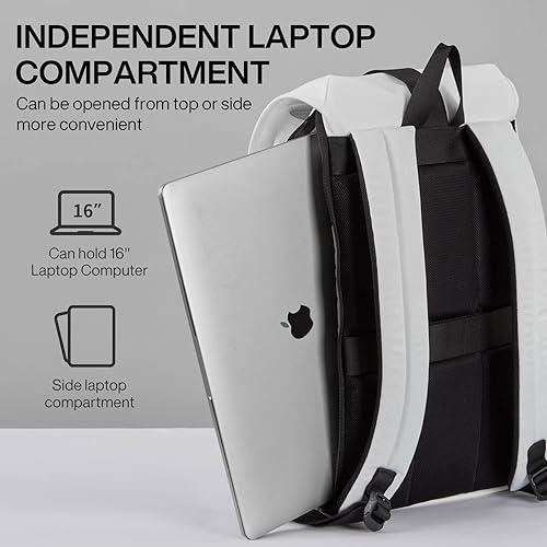 Miniatura 3 de mixi Mochila de viaje para laptop para mujeres y hombres, mochila de mano para portátiles de 16 pulgadas, bolsas ligeras para estudiantes