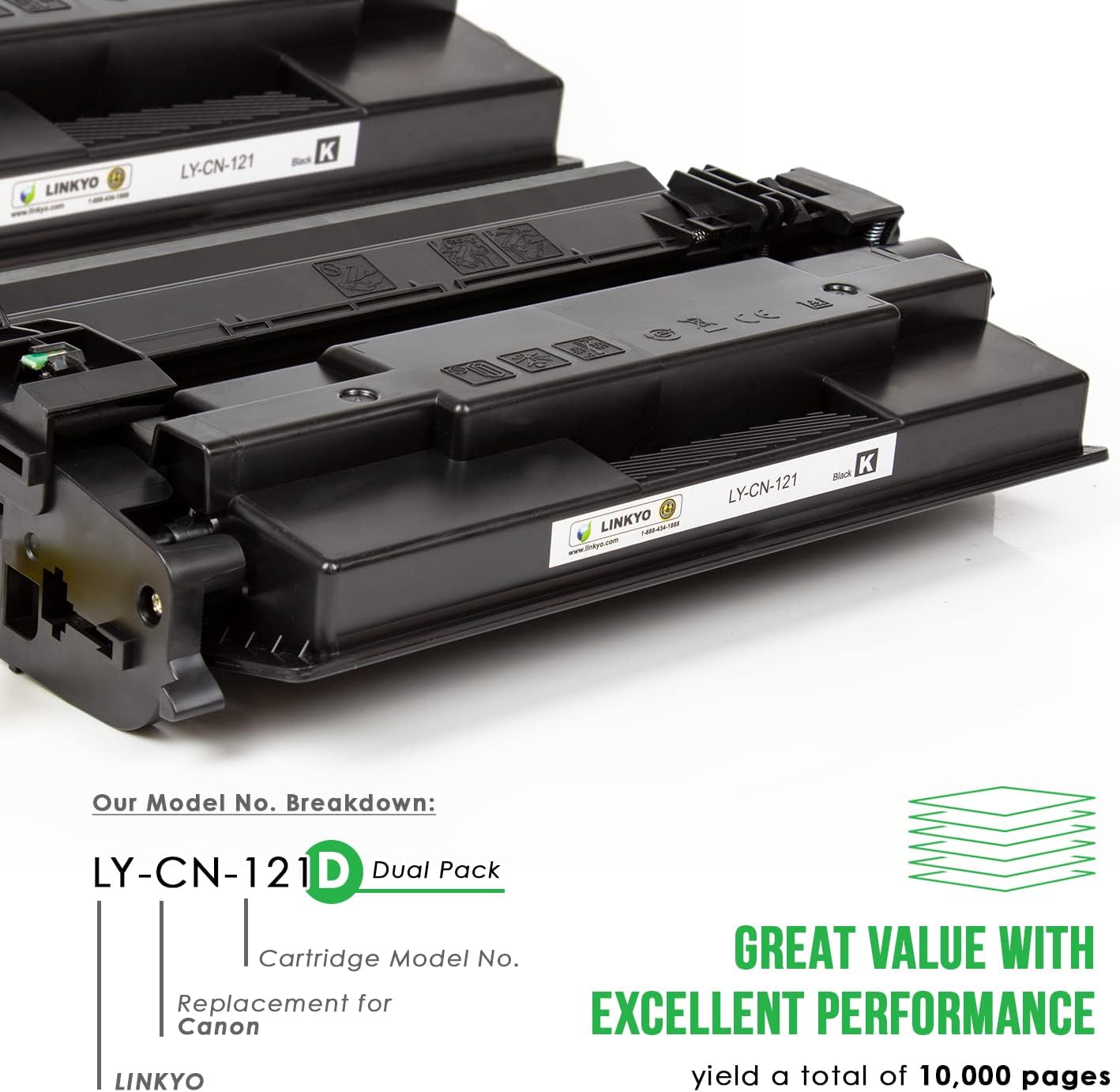 Featured Product LINKYO Compatible Toner Cartridge Replacement for Canon 121 (Black, 2-Pack) Flash Deals - 80% OFF LINKYO Compatible Toner Cartridge Replacement for Canon 121 (Black, 2-Pack)