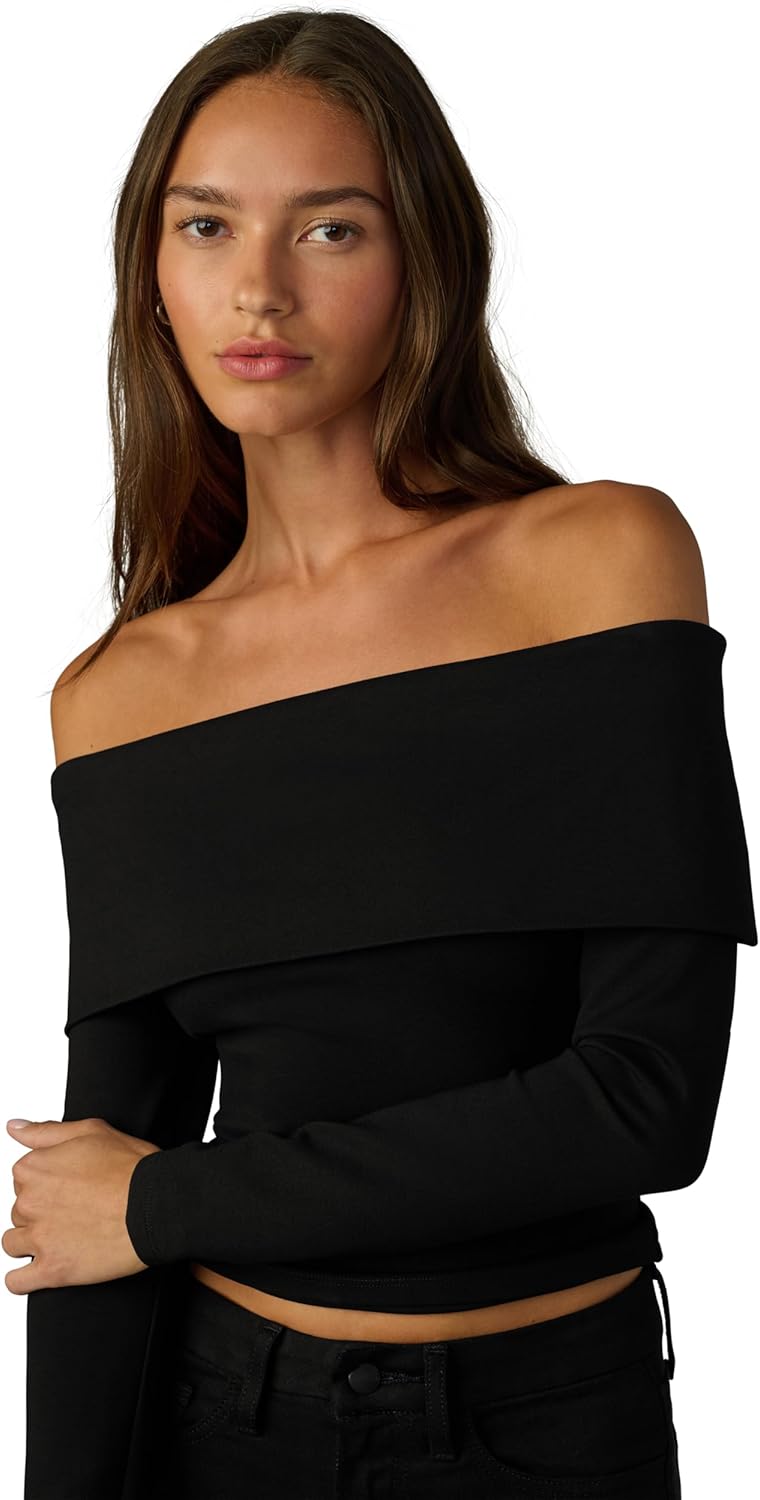 Joe's Womens The Devin Off The Shoulder Long Sleeve Top - Image 4