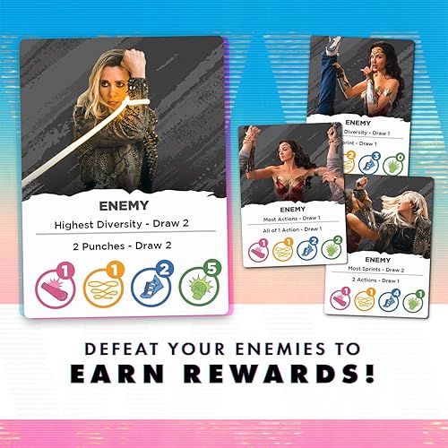 Miniatura 4 de Cryptozoic Entertainment Wonder Woman 1984 - Juego de cartas - Sé el superhéroe y salva a la mayoría de los civiles para ganar - DC Comics - para 2