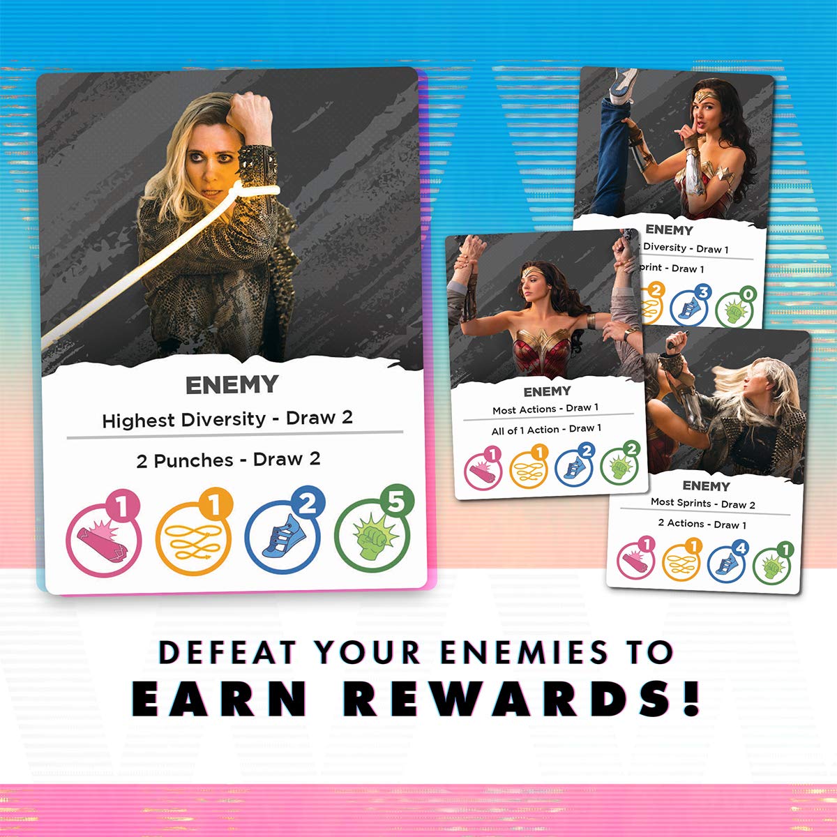 Cryptozoic Entertainment Wonder Woman 1984 Card Game - Be The Super Hero and Save The Most Civilians to Win - DC Comics - for 2 to 4 Players - Ages 14+ - Image 4