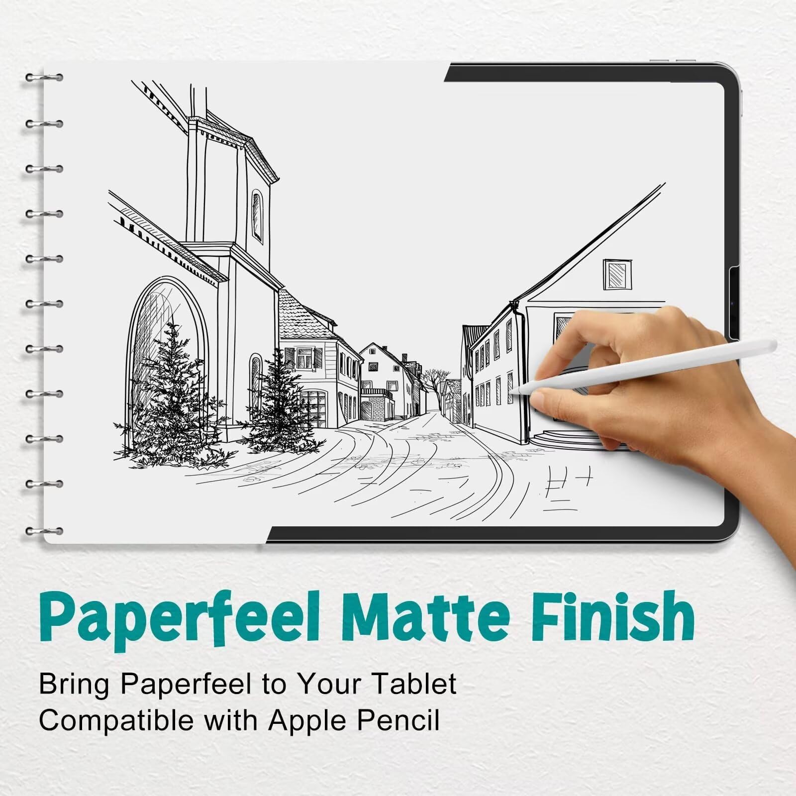PAPERFEEL Pellicola Protettiva per iPad Air 13 pollici M4 M3 M2 2026 2025 2024, Pellicola di Carta PET Opaca Antiriflesso