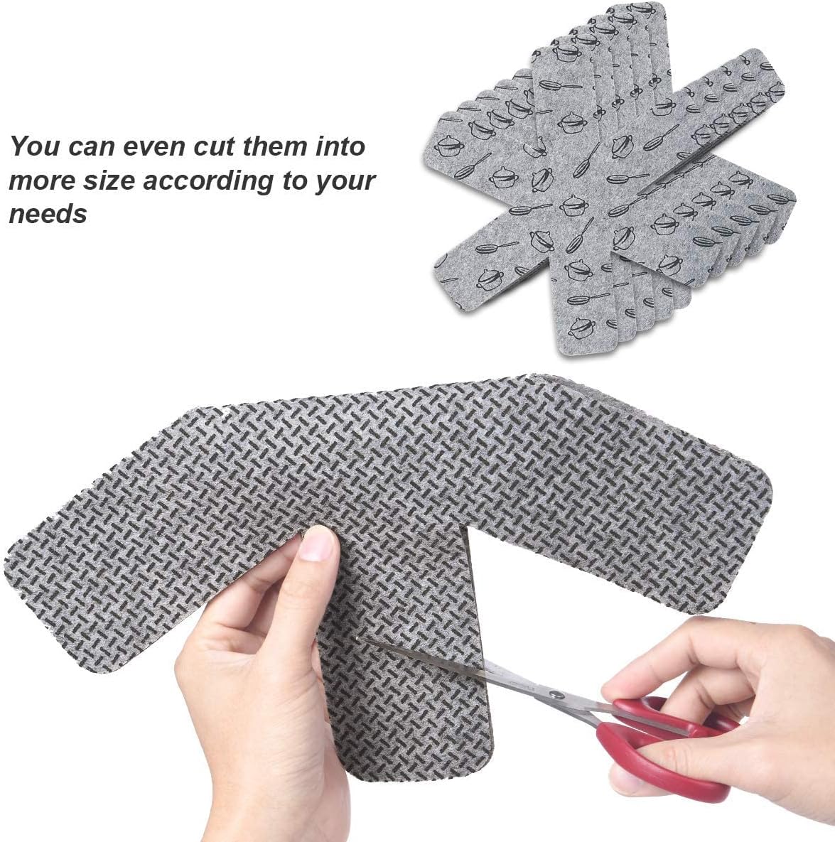 Flintronic Protection Casseroles: Protège-Poêles Premium (38cm, 8 Pièces) - Anti-Rayures & Durable - Image détaillée