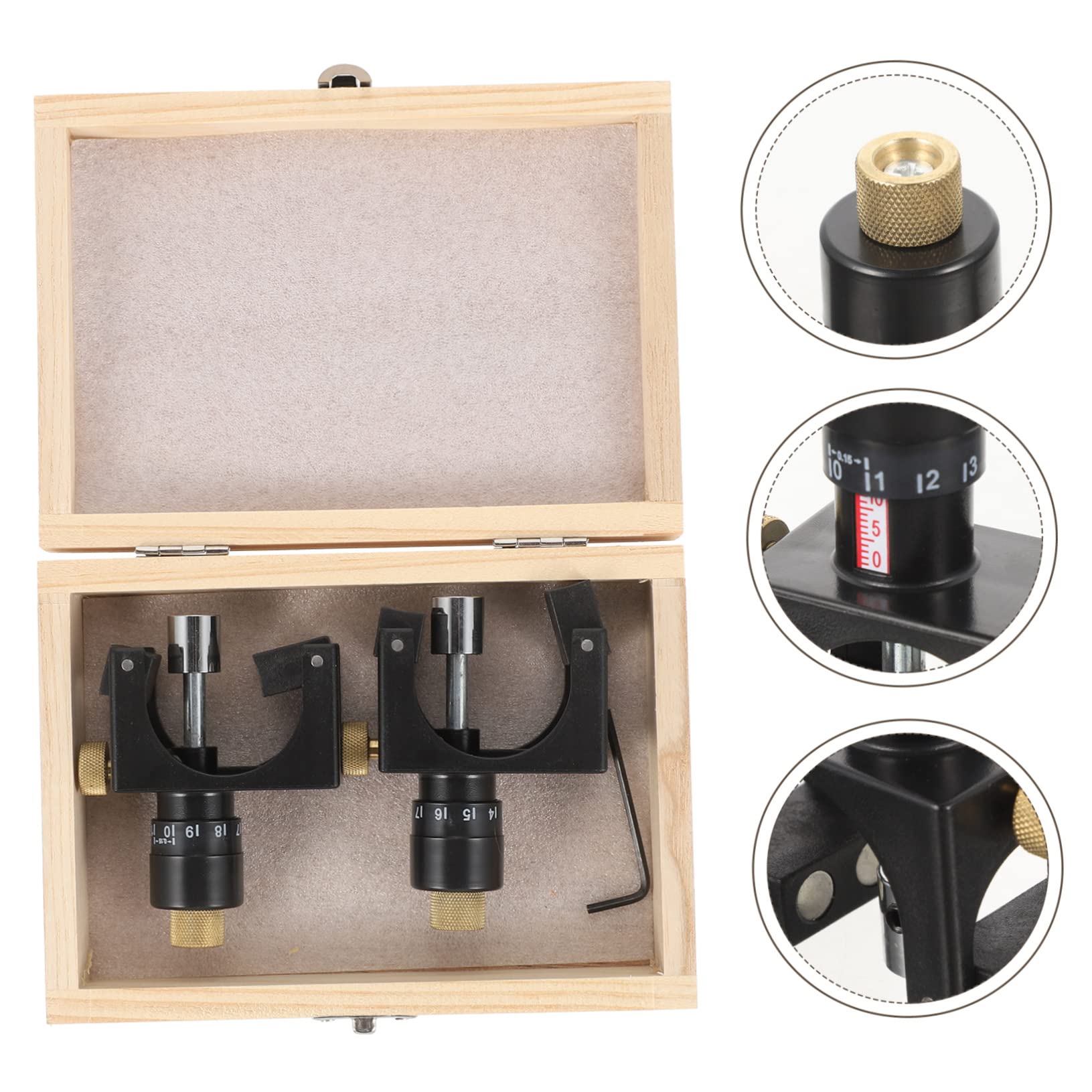 DOITOOL Allineatore per Pialla Piana Magnetico in Abs, Strumento di Impostazione Lama per Lavorazione del Legno, Calibratore Preciso per Utensili Falegnameria, Set di Accessori
