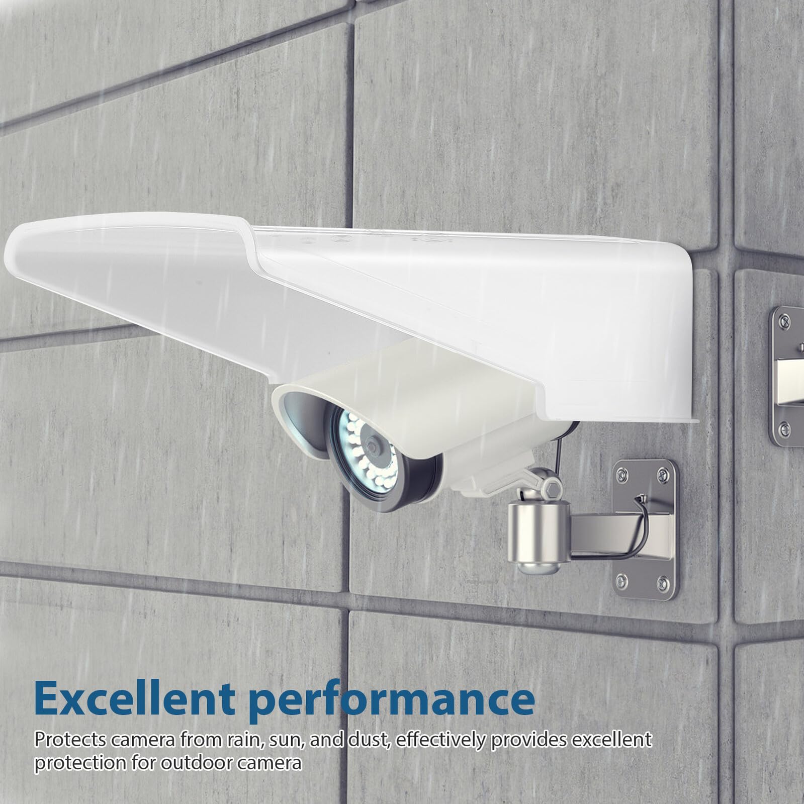 Protector de Cubierta para Cámara Exterior Plástico Resistente 3 Unidades Funda Antilluvia para Cámaras de Seguridad CCTV Protección contra Lluvia y Rayos UV para Uso en