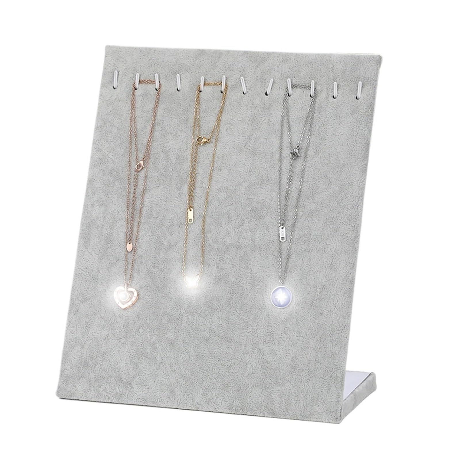 Jewelry Holder Flannel Display Stand Jewelry Organizer for Pendants Chains