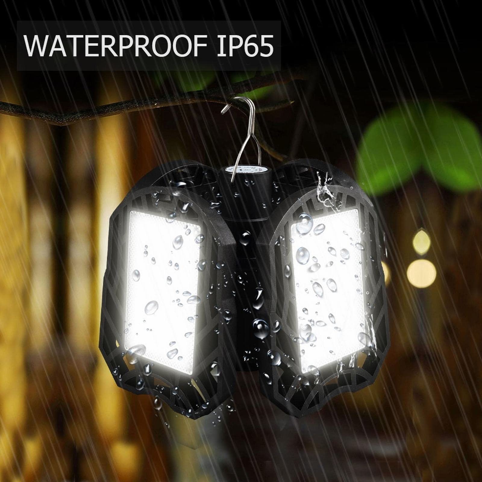 Carga de Luces de Campamento Linterna LED Solar Recargable for Acampar con Control Remoto, Resistente al Agua IP65, 40W, for Acampar al Aire Libre y Pescar