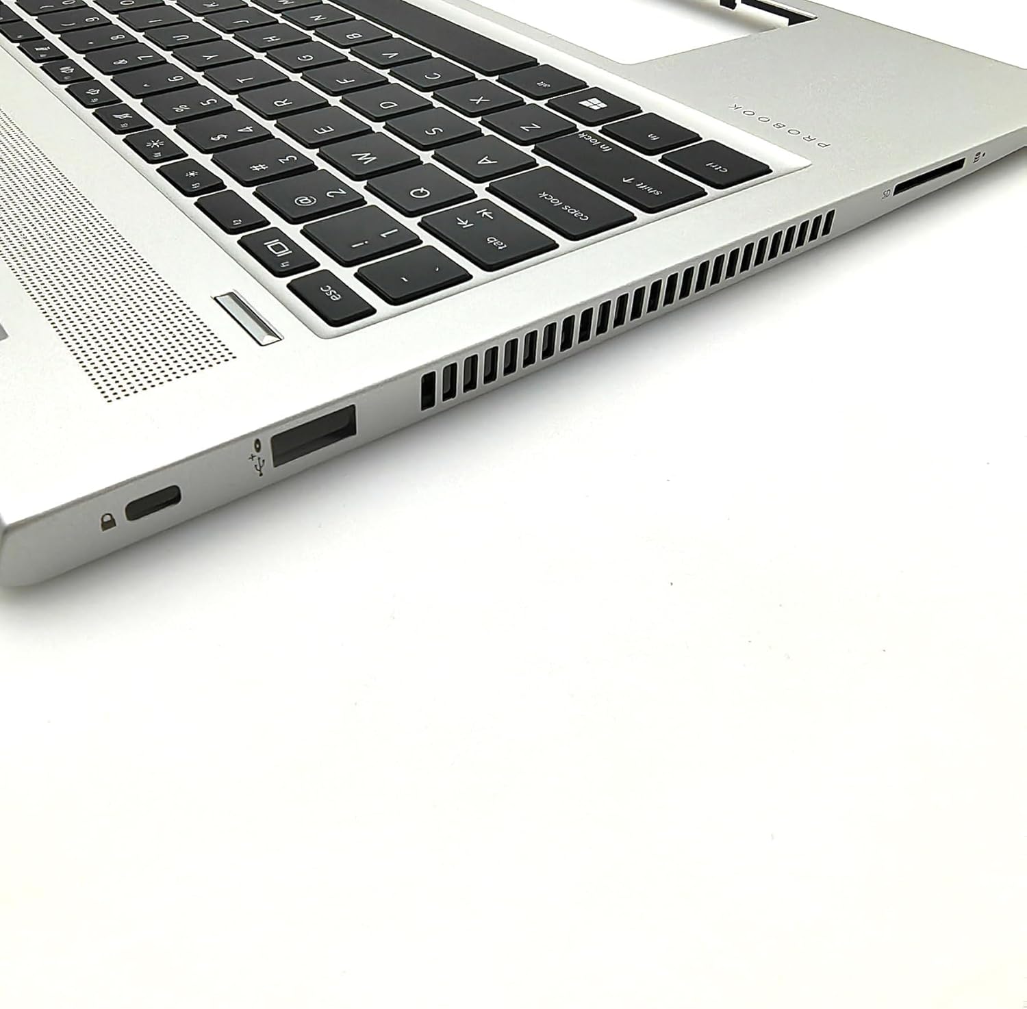 Replacement for HP Probook 450 455 G6 450 455R G7 Laptop Upper Case Palmrest with Non-Backlit Keyboard Assembly L45091-001 Sliver