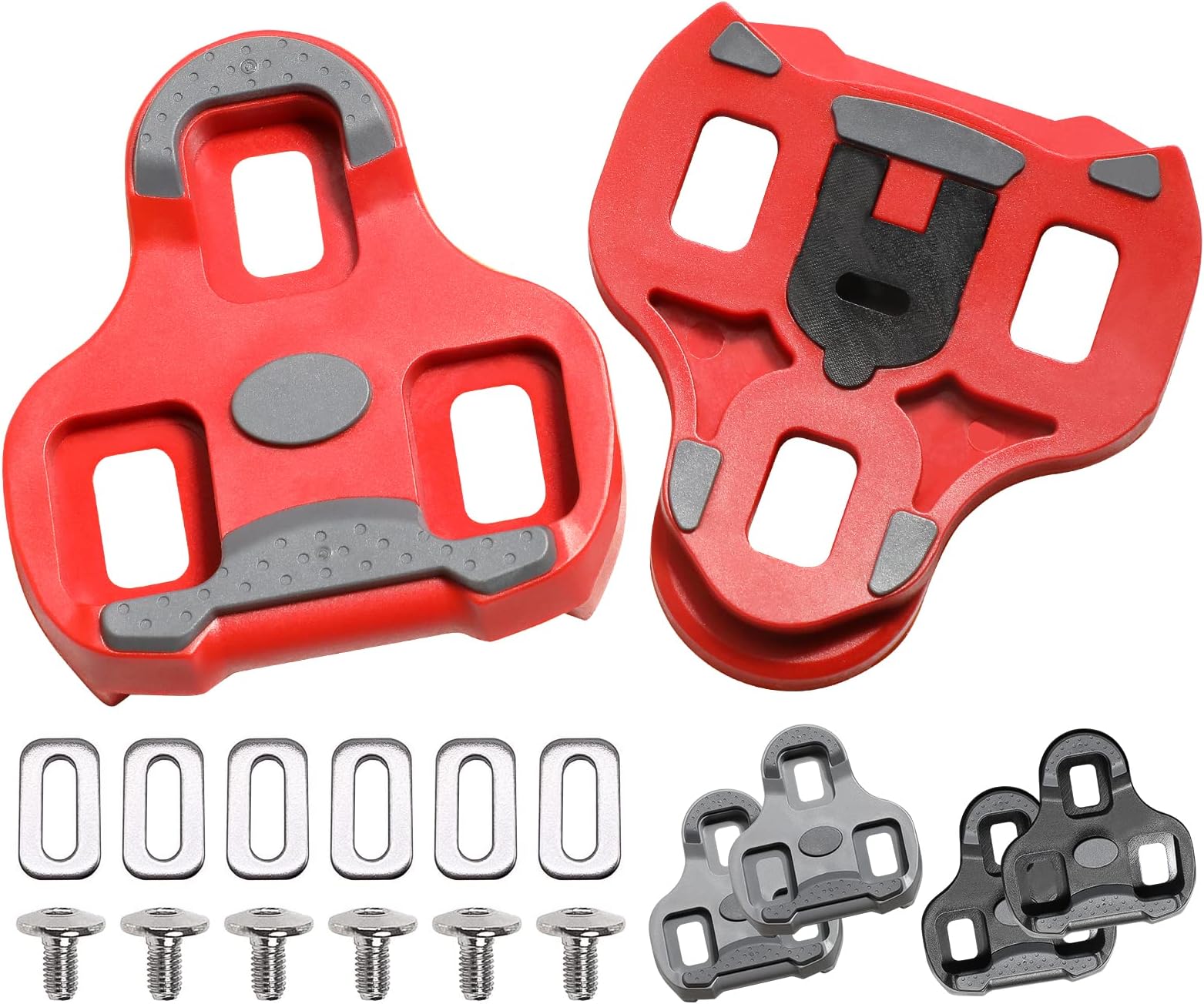 NAACOO Bike Cleats Compatible with Look KEO Cleats for Indoor Peloton Outdoor Cycling Road & Bicycle Clips Clipless Spinning Cycle Shoes.Top Power Transfer, Customizable Stability