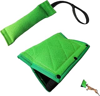 NYDH Durable Dog Bite Wedge+Dog Bite Tug Toy ,Durable Nylon Blending Fabric,Suitable for Diminutive to Medium Dogs,Dog
